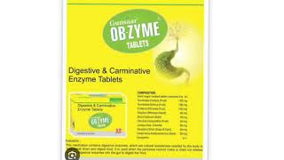 Gunsaar OB ZYME TABLETS Digestive amp Carminative Enzyme Tablets [upl. by Lirbij]