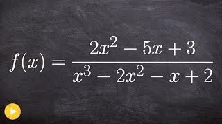 Find asymptotes and intercepts of a rational function [upl. by Aenil]