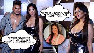 Arshi Khan Dons A BOLD amp Black JAWDROPPING Outfit For Deepshikha Nagpals Starry Birthday Bash [upl. by Yrocal]