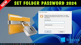 How To Set Folder Password in Windows 1011  How Lock Folder With Password in Windows 1011 2024 [upl. by Vernier315]