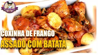 COMO FAZER COXINHAS DE FRANGO COM BATATA ASSADO NO FORNO  MUITO FÁCIL DE FAZER [upl. by Kameko52]