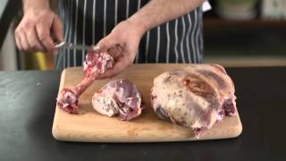 How To  bone and butterfly a leg of lamb [upl. by Ardnasirhc]