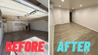 WE CONVERTED OUR GARAGE INTO TWO ROOMS [upl. by Erving689]