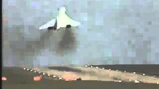 Concorde crosswind landing and Go Around [upl. by Burtis]