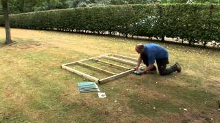 How to Build a Wooden Shed Base Easy DIY Wooden Shed Base Construction Guide from Buy Sheds Direct [upl. by Thorstein]