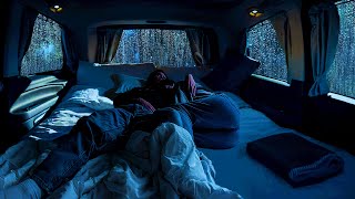 Deep Sleep Ambience Sounds Rain amp Thunder on Window Cozy Car to Deep Sleep Study Improve Insomnia [upl. by Hareema359]