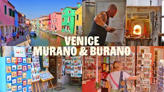 Venice Day 1 Murano amp Burano 🇮🇹🎨🩷🛶 glass blowing demonstration live painting amp shopping [upl. by Marnia122]