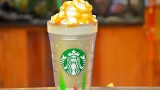 How to Make Starbucks Caramel Frappuccino สตาร์บัคส์ คาราเมล แฟรบปูชิโน่ [upl. by Kella283]