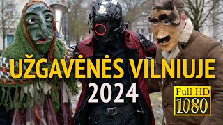 UŽGAVĖNĖS VILNIUJE 2024 🇱🇹 uzgavenes lithuania carnival celebration mardigras shrovetuesday [upl. by Fesuy]