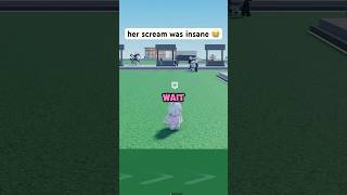 her scream was insane 😭 roblox funny trolling troll memes meme gaming [upl. by Brita]