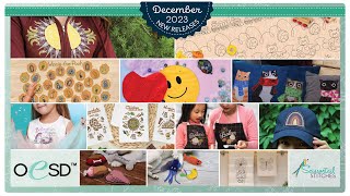 December 2023 NEW Machine Embroidery Releases from OESD [upl. by Ahsetal601]