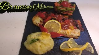 How to cook branzino AL lemone ang pagkain sa kSA na tinawag Nilang Italian foods [upl. by Nolyarb]