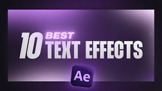 10 Text Animations You Need To Know After Effects Tutorial [upl. by Metcalf992]