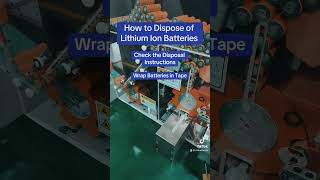 Proper Battery Disposal Tips 🔋 lithiumionbatteries batterymanufacturing [upl. by Berky993]