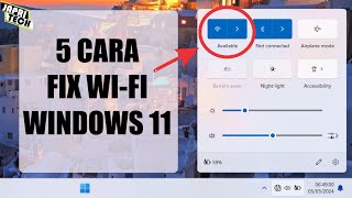 5 Cara Mengatasi Wifi Hilang di Windows 11 2024 [upl. by Hsur]