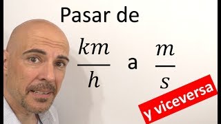 PASAR KILÓMETROS POR HORA A METROS POR SEGUNDO Kmh a ms y ms a kmh FACTORES DE CONVERSIÓN [upl. by Rosa]