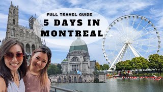 5 DAYS IN MONTREAL 🇨🇦  Full Travel Itinerary  A Day in Quebec City Vlog [upl. by Nosa]