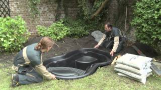 Installation Ubbink readymade pond [upl. by Enahs]