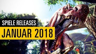 SpieleReleases im Januar 2018  PC und Konsolen [upl. by Oraneg]