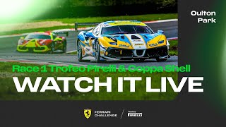 Ferrari Challenge UK  Oulton Park Race 1  Trofeo Pirelli amp Coppa Shell [upl. by Olgnaed]