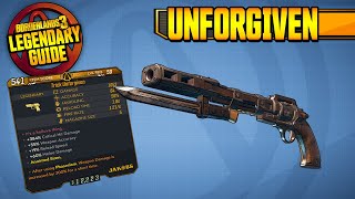 UNFORGIVEN  Legendary Item Guide amp Drop Location Borderlands 3 [upl. by Ellennad988]