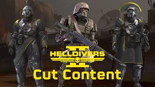 Helldivers 2 Cut Content and Concepts [upl. by Alsworth35]