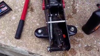 How to add or change Hydraulic fluid on Floor Jack [upl. by Nitsir]