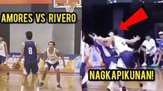 Ricci Rivero vs John Amores nagsuntukan  PBA draft combine [upl. by Millman]