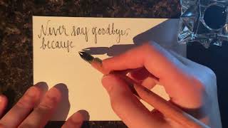 ASMR Handwriting Peter Pan Quote [upl. by Brandice]