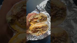 Trying a NYC Chopped Cheese 🤯🔥 choppedcheese choppedcheesesandwich sandwiches [upl. by Bass898]