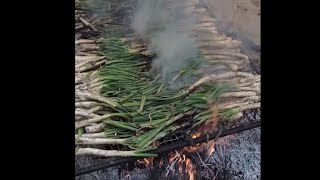 ZwiebelWettessen beim CalçotFestival in Valls Spanien [upl. by Htiderem105]