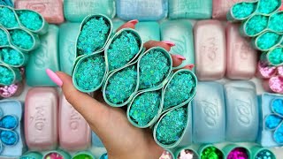 BIG COMPILATION★Crushing Colorful Soap★Cutting cubes★Creating with Glitter and Foam★ [upl. by Siravat987]