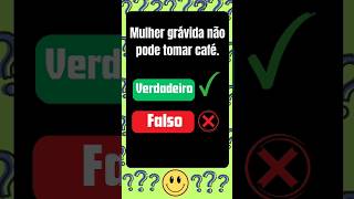 Verdadeiro ou falso quiz quizcuriosidades gravidez [upl. by Anelrihs]