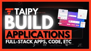 Taipy Create Production Ready Apps Within Minutes Opensource [upl. by Soloma]