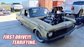 Our First Time Driving WAR BIRD This Thing is INSANE 1700hp Australian Burnout Car [upl. by Jc999]