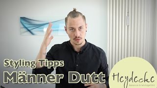 Man Bun  Männer Dutt  Top Knot Styling Anleitung  Dominiks Styling Tipps [upl. by Yeo]