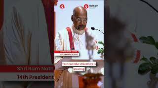 Hon’ble Former President of India Shri Ram Nath Kovind at Techno India University Convocation 2024 [upl. by Nivre482]