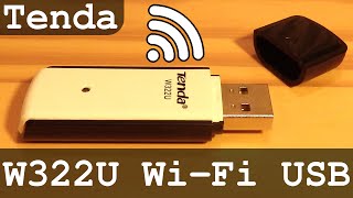 Tenda W322U WiFi bgn USB adapter 300Mbps  Unboxing  Setup  Test [upl. by Recneps]