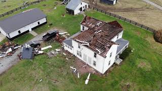 EF1 Tornado Damage on Kirksville School Rd near Richmond Kentucky [upl. by Cirtemed]