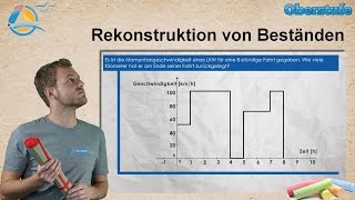 Integralrechnung  Rekonstruktion von Beständen  StrandMathe  Oberstufe ★ Wissen [upl. by Wallas]