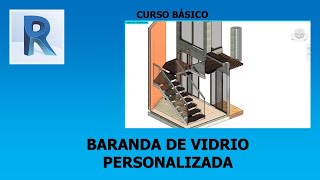 BARANDA DE VIDRIO con REVIT 🪞 Tutorial paso a paso Arcux [upl. by Gombach]