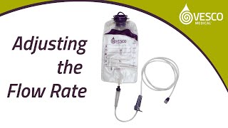 ENFit Gravity Feeding Set  Adjusting Flow Rate [upl. by Annatnom]