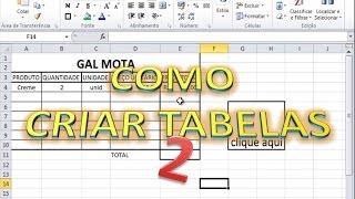 COMO CRIAR PLANILHAS NO EXCEL 2 [upl. by Acilgna]