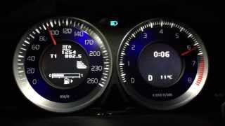 2013 volvo ボルボ S60 T6 Rdesign 0200kmh 加速 Acceleration polestar performance package [upl. by Eillah]