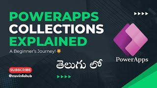 PowerApps Collections A Friendly Guide for Beginners  Explained In Telugu  PowerApps [upl. by Awahsoj642]