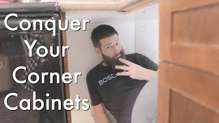 3 Simple Tips to Maximize Your Corner Cabinets Magic Corners Super Susans Innovative Shelving [upl. by Gunar]