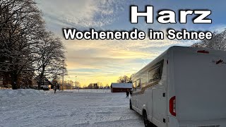 WinterCamping mit Wohnmobil im Harz in St Andreasberg [upl. by Abdulla]