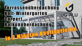 Terrassendach in 2 Minuten online konfigurieren [upl. by Terryn]