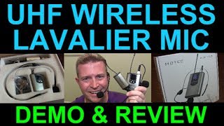 HOTEC UHF Wireless Microphone Kit  DEMO amp REVIEW [upl. by Nollie]