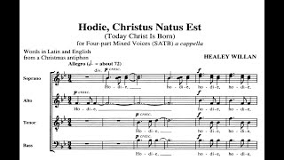 Willan Healey 1880  1968 Hodie Christus Natus Est 1935 [upl. by Bendicta]